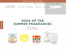 Tablet Screenshot of illumecandles.com